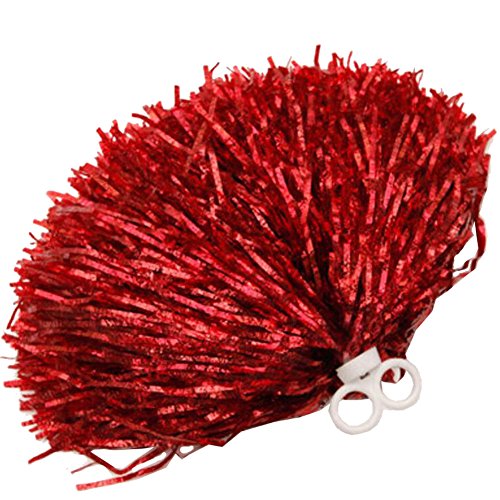 Black Temptation Suministros Equipo Deportivo Cheerleading Poms Pom Partido plástico de la Danza del Anillo -Rojo 2 x Black Temptation Suministros Equipo Deportivo Cheerleading Poms Pom Partido plástico de la Danza del Anillo -Rojo 2 x