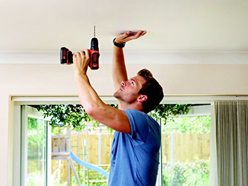 BLACK+DECKER BDCDD12-QW - Taladro Atornillador sin Cable 10.8V, 540W, incluye batería de litio