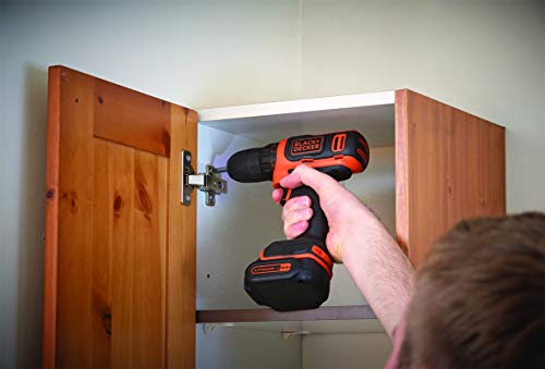BLACK+DECKER BDCDD12-QW - Taladro Atornillador sin Cable 10.8V, 540W, incluye batería de litio BLACK+DECKER BDCDD12-QW - Taladro Atornillador sin Cable 10.8V, 540W, incluye batería de litio