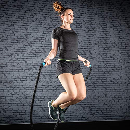 Blackthorn Battle Jump Rope | Pesada Cuerda para Saltar | Peso 1,7 kg | Comba Crossfit, Boxeo e Fitness Blackthorn Battle Jump Rope | Pesada Cuerda para Saltar | Peso 1,7 kg | Comba Crossfit, Boxeo e Fitness