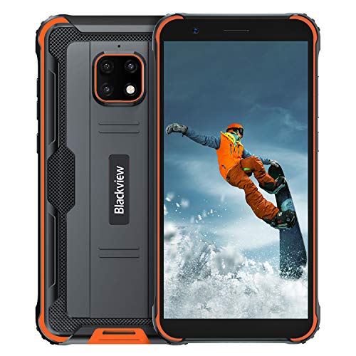 Blackview BV4900pro Móvil Libre Resistente,Pantalla 5.7,4GB RAM 64GB ROM 128GB Expandible,Movil Irrompible Carga Inversa 5580mAh Batería,Android 10 Movil Antigolpe,Impermeable Movil,NFC,GPS,Dual SIM