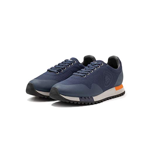 Blauer F0DENVER03-BAL-NVY - Zapatillas deportivas para hombre de tela azul turquesa 45 EU