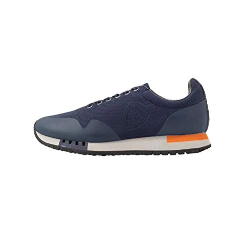 Blauer F0DENVER03-BAL-NVY - Zapatillas deportivas para hombre de tela azul turquesa 45 EU