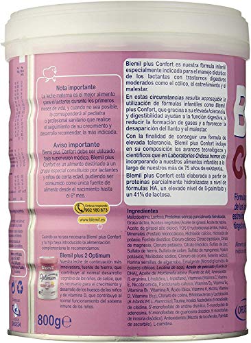 Blemil Plus – Leche de Inicio Confort, Tratamiento del Cólico y Estreñimiento, 800 gr Blemil Plus – Leche de Inicio Confort, Tratamiento del Cólico y Estreñimiento, 800 gr