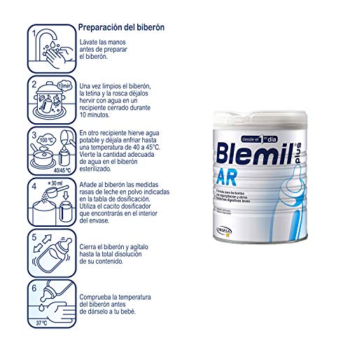 Blemil Plus – Leche de Inicio, Efecto Anti-Regurgitamiento, 800 gr Blemil Plus – Leche de Inicio, Efecto Anti-Regurgitamiento, 800 gr