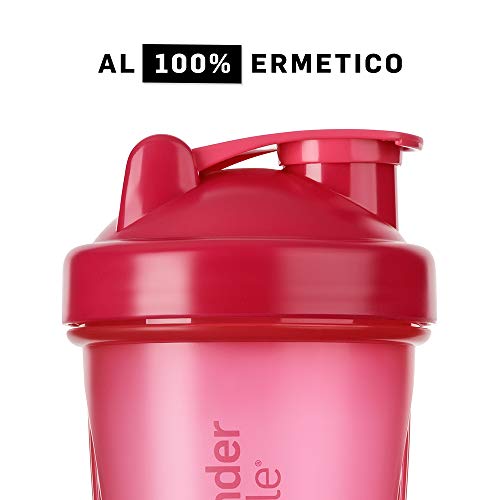BlenderBottle Classic Botella de agua | Botella mezcladora de batidos de proteínas | con batidor Blenderball | libre de BPA | 590ml - Pink BlenderBottle Classic Botella de agua | Botella mezcladora de batidos de proteínas | con batidor Blenderball | libre de BPA | 590ml - Pink