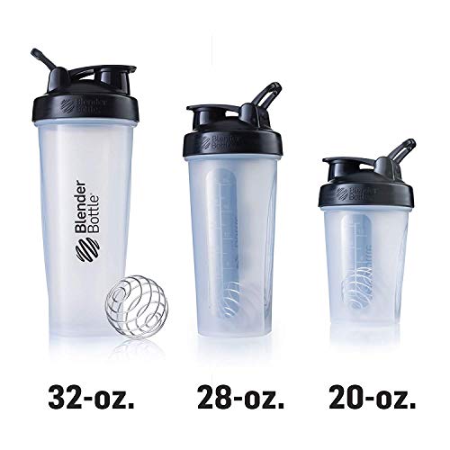 BlenderBottle Classic Botella de agua | Botella mezcladora de batidos de proteínas | con batidor Blenderball | libre de BPA | 820ml - Navy BlenderBottle Classic Botella de agua | Botella mezcladora de batidos de proteínas | con batidor Blenderball | libre de BPA | 820ml - Navy