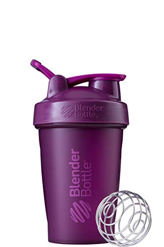 BlenderBottle Classic Loop - Botella Mezcladora de Batidos de proteínas con batidor Blenderball, Ciruela (Plum), 590ml