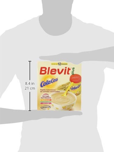 Blevit Plus Cola Cao, 1 unidad 600 gr. A partir de los 12 meses, contiene gluten. Blevit Plus Cola Cao, 1 unidad 600 gr. A partir de los 12 meses, contiene gluten.