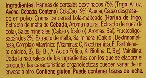 Blevit Plus Cola Cao, 1 unidad 600 gr. A partir de los 12 meses, contiene gluten. Blevit Plus Cola Cao, 1 unidad 600 gr. A partir de los 12 meses, contiene gluten.