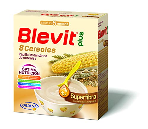 Blevit Plus Superfibra 8 Cereales, 1 unidad 600 gr. A partir de los 5 meses Blevit Plus Superfibra 8 Cereales, 1 unidad 600 gr. A partir de los 5 meses
