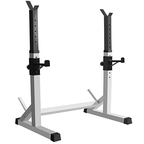 BLH Jaula de Sentadillas Ajustable Soportes, Barra del Levantamiento Squat Rack, Entrenamiento de la Fuerza de Fitness con Barra Peso Potencia Banco de Soporte