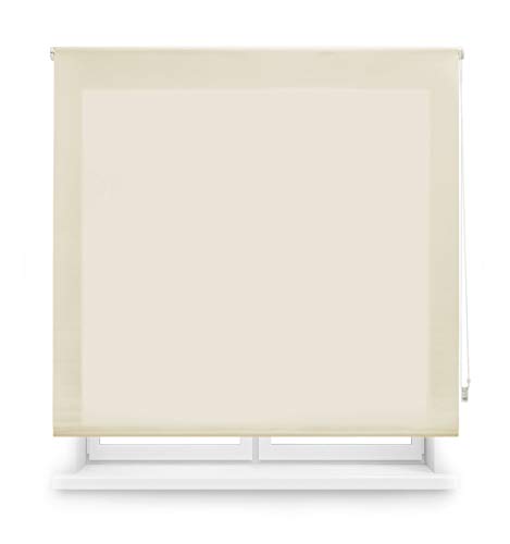 Blindecor Ara - Estor enrollable translúcido liso, Beige, 140 x 175 cm (ancho x alto) Blindecor Ara - Estor enrollable translúcido liso, Beige, 140 x 175 cm (ancho x alto)