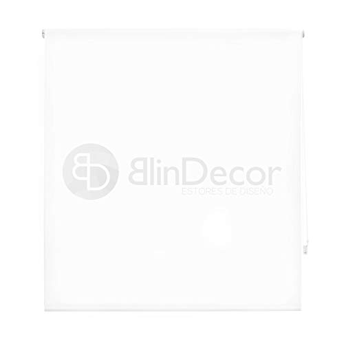 Blindecor Ara Estor Enrollable translúcido Liso, Blanco Optico, 140 X 175 cm Blindecor Ara Estor Enrollable translúcido Liso, Blanco Optico, 140 X 175 cm