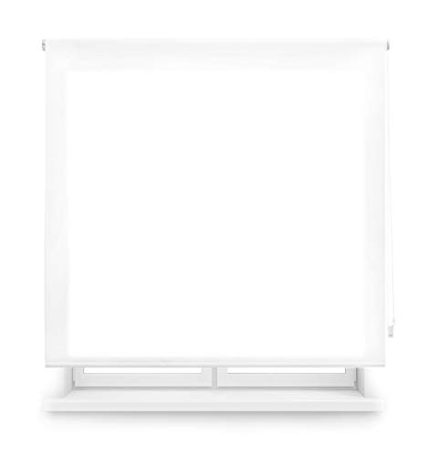 Blindecor Ara Estor Enrollable translúcido Liso, Blanco Optico, 140 X 175 cm Blindecor Ara Estor Enrollable translúcido Liso, Blanco Optico, 140 X 175 cm
