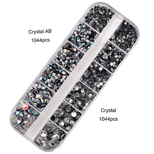 BLINGINBOX - Aplicador Hotfix de diamantes de imitación con 7 boquillas diferentes, kit de limpieza, pinzas y cepillo, 2 cajas de 4000 unidades BLINGINBOX - Aplicador Hotfix de diamantes de imitación con 7 boquillas diferentes, kit de limpieza, pinzas y cepillo, 2 cajas de 4000 unidades