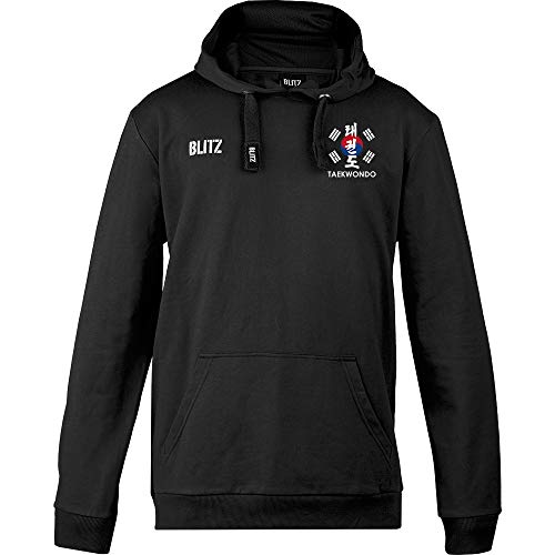 Blitz Taekwondo Club - Sudadera con Capucha para Hombre, Hombre, Color Negro, tamaño Small