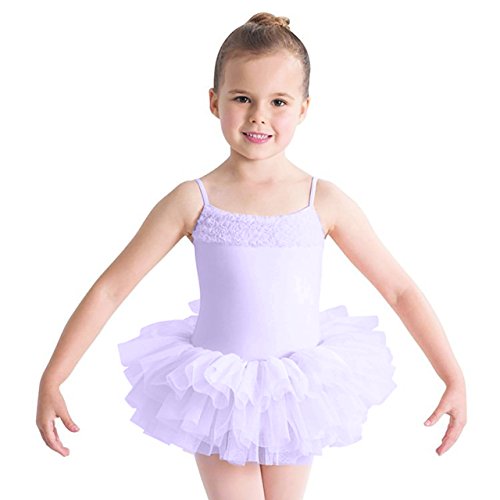 Bloch (CL7120) Desdemona - Maillot de ballet para niña con falda tutú, color lila, edad 4-6 años Bloch (CL7120) Desdemona - Maillot de ballet para niña con falda tutú, color lila, edad 4-6 años