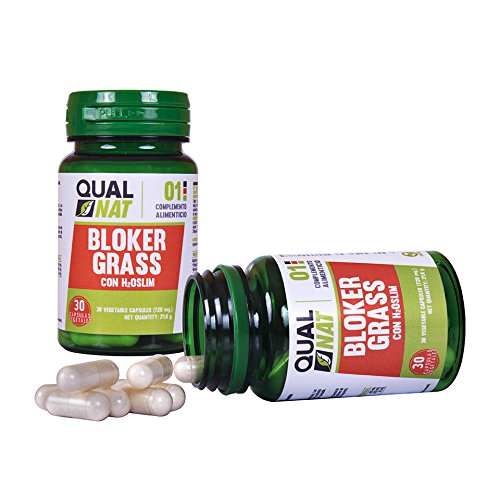 Bloker Grass | Fat-Burner | Suplemento Para Hombres y Mujeres | Termogénico | Blokergrass - 30 cápsulas- Qualnat