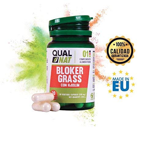 Bloker Grass | Fat-Burner | Suplemento Para Hombres y Mujeres | Termogénico | Blokergrass - 30 cápsulas- Qualnat