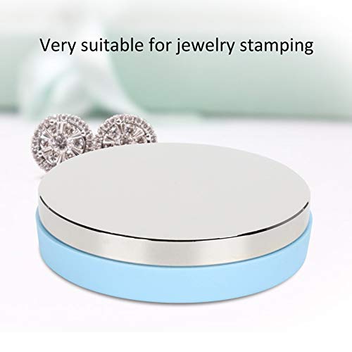 Bloque de banco de acero de 3 pulgadas, base de cojín de goma para estampado de joyas, para banco de trabajo de metal hecho a mano Bloque de banco de acero de 3 pulgadas, base de cojín de goma para estampado de joyas, para banco de trabajo de metal hecho a mano