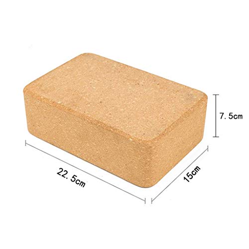 Bloque de corchode Alta Densidad para Yoga, Fabricados ecológicamente, 100% Corcho Natural