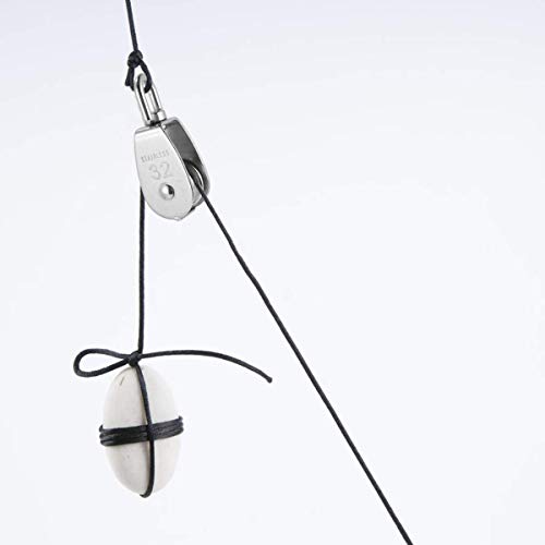 Bloque de Polea Individual de 32 mm, 2 Unidades de Rodillo de Polea de Acero Inoxidable 304, M32 Elevación de Grúa Giratoria Gancho para Colgar Alambre Cuerda de Remolque de Cuerda de Carga de 250 kg Bloque de Polea Individual de 32 mm, 2 Unidades de Rodillo de Polea de Acero Inoxidable 304, M32 Elevación de Grúa Giratoria Gancho para Colgar Alambre Cuerda de Remolque de Cuerda de Carga de 250 kg