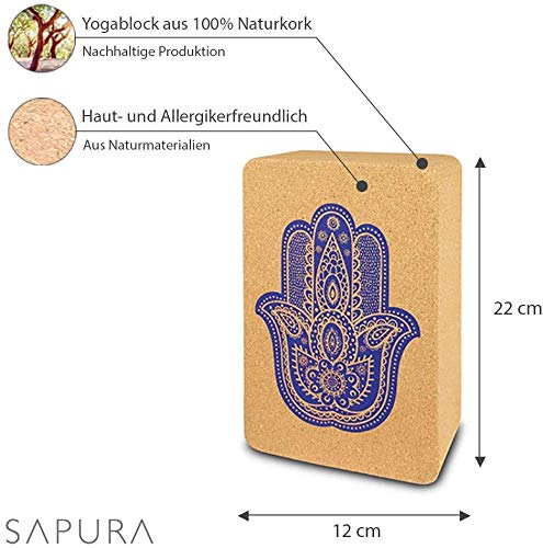 Bloque de yoga de corcho, fabricación ecológica, 100% corcho natural, estable y antideslizante, para principiantes y profesionales, bloque de yoga ecológico natural Bloque de yoga de corcho, fabricación ecológica, 100% corcho natural, estable y antideslizante, para principiantes y profesionales, bloque de yoga ecológico natural
