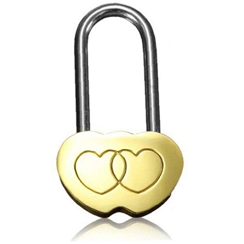 Bloqueo De Pista 1pc Puente del Corazón, Personalizado Grabado Candado con Corazones Dobles, Pareja Mini Lock para Eterno Bloqueo De Pista 1pc Puente del Corazón, Personalizado Grabado Candado con Corazones Dobles, Pareja Mini Lock para Eterno