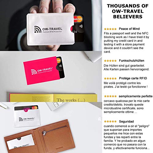 Bloqueo RFID - ANTI FRAUDE - Protectores Funda para Tarjetas de Credito Débito Sanitaria Identificaciones - Protector Pasaporte - Protección 100% de RFID NFC (Fundas para Tarjeta de Credito) Bloqueo RFID - ANTI FRAUDE - Protectores Funda para Tarjetas de Credito Débito Sanitaria Identificaciones - Protector Pasaporte - Protección 100% de RFID NFC (Fundas para Tarjeta de Credito)