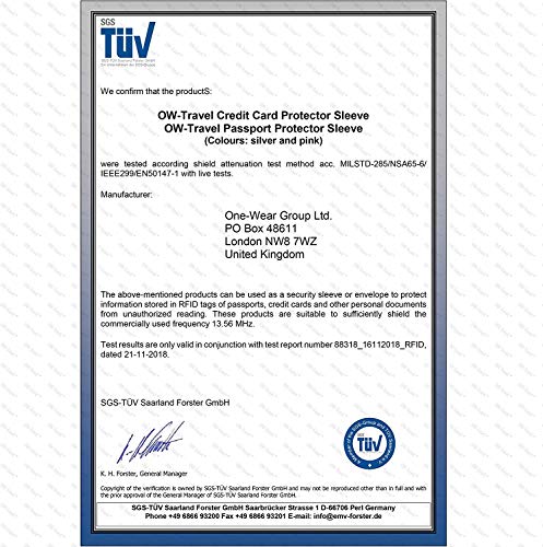 Bloqueo RFID - ANTI FRAUDE - Protectores Funda para Tarjetas de Credito Débito Sanitaria Identificaciones - Protector Pasaporte - Protección 100% de RFID NFC (Fundas para Tarjeta de Credito) Bloqueo RFID - ANTI FRAUDE - Protectores Funda para Tarjetas de Credito Débito Sanitaria Identificaciones - Protector Pasaporte - Protección 100% de RFID NFC (Fundas para Tarjeta de Credito)