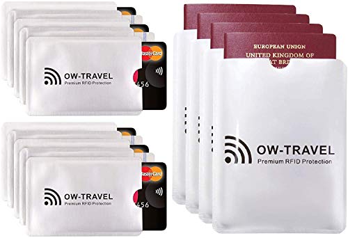 Bloqueo RFID - ANTI FRAUDE - Protectores Funda para Tarjetas de Credito Débito Sanitaria Identificaciones - Protector Pasaporte - Protección 100% de RFID NFC (Fundas para Tarjeta de Credito) Bloqueo RFID - ANTI FRAUDE - Protectores Funda para Tarjetas de Credito Débito Sanitaria Identificaciones - Protector Pasaporte - Protección 100% de RFID NFC (Fundas para Tarjeta de Credito)