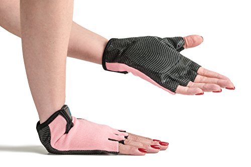 Blue Dove Yoga Simla Guantes de Yoga Acolchados de Gel Antideslizantes para Mujer, Correa de muñeca Baja, Color Rosa Blue Dove Yoga Simla Guantes de Yoga Acolchados de Gel Antideslizantes para Mujer, Correa de muñeca Baja, Color Rosa