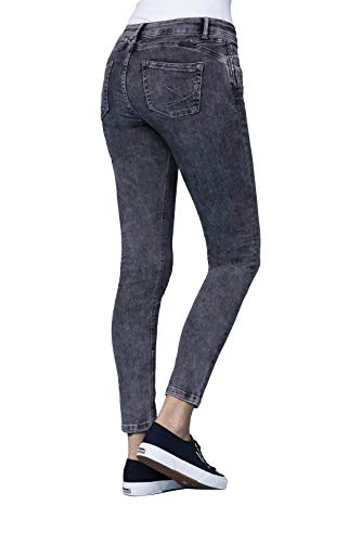 Blue Fire Co Alicia Skinny FIT MID Rise SAISONAL Basic - Pantalones vaqueros para mujer Negro 30W x 28L