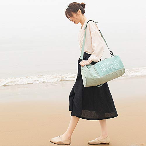 BlueCosto (Verde Bolsa de Deporte Gimnasio Impermeable para Mujer Niña Señoras Duffels BlueCosto (Verde Bolsa de Deporte Gimnasio Impermeable para Mujer Niña Señoras Duffels