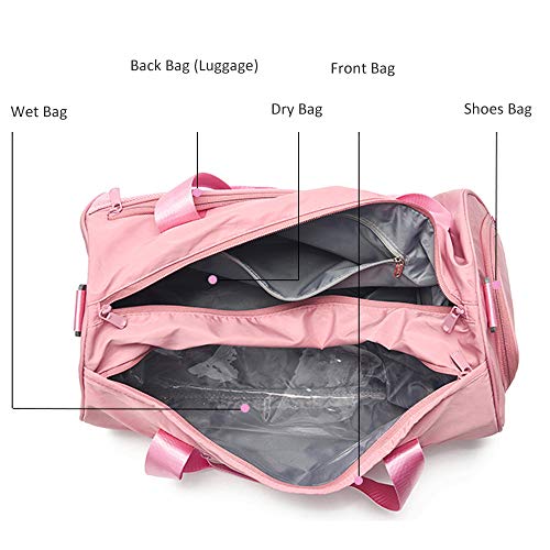 BlueCosto (Verde Bolsa de Deporte Gimnasio Impermeable para Mujer Niña Señoras Duffels BlueCosto (Verde Bolsa de Deporte Gimnasio Impermeable para Mujer Niña Señoras Duffels
