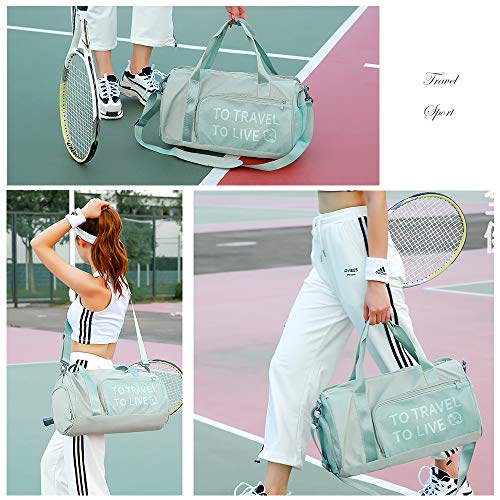 BlueCosto (Verde Bolsa de Deporte Gimnasio Impermeable para Mujer Niña Señoras Duffels BlueCosto (Verde Bolsa de Deporte Gimnasio Impermeable para Mujer Niña Señoras Duffels