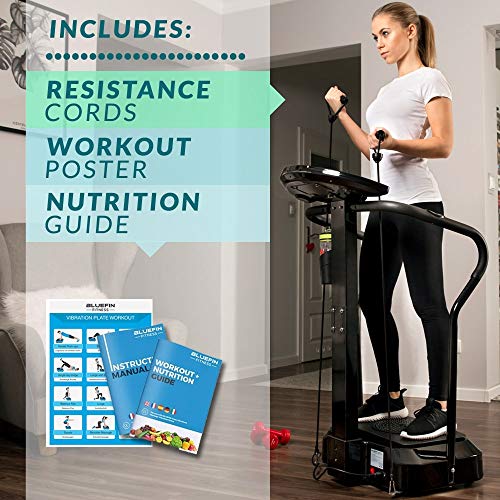 Bluefin Fitness Plataforma Vibratoria | Modelo Pro | Diseño Mejorado con Motores Silenciosos y Altavoces Incorporados Bluefin Fitness Plataforma Vibratoria | Modelo Pro | Diseño Mejorado con Motores Silenciosos y Altavoces Incorporados