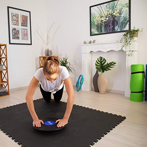 Bluefinity Tabla Equilibrio, Balance Board, Plataforma, Disco, Ejercicio, Entrenamiento, Fitness, 1 Ud, 36 cm, Negro Bluefinity Tabla Equilibrio, Balance Board, Plataforma, Disco, Ejercicio, Entrenamiento, Fitness, 1 Ud, 36 cm, Negro