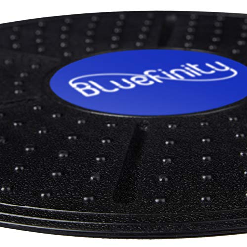 Bluefinity Tabla Equilibrio, Balance Board, Plataforma, Disco, Ejercicio, Entrenamiento, Fitness, 1 Ud, 36 cm, Negro