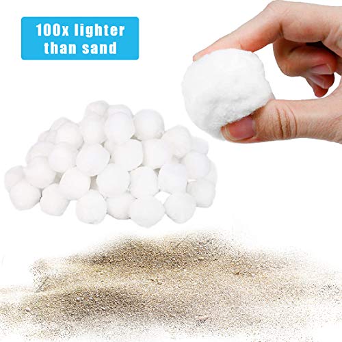 Bluelves Bola de Filtro de Piscina,Bolas Filtrantes,500g Filter Balls Alternative para 18 KG Filtro de Arena, para Piscina, Filtro de Arena para Piscina, Medios, Filtrado de Agua