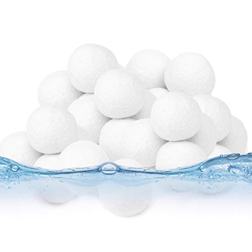 Bluelves Bola de Filtro de Piscina,Bolas Filtrantes,500g Filter Balls Alternative para 18 KG Filtro de Arena, para Piscina, Filtro de Arena para Piscina, Medios, Filtrado de Agua