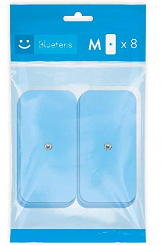 Bluetens ELEC0801 Electrodos TENS/EMS, M8, Pack Azul, 8 m