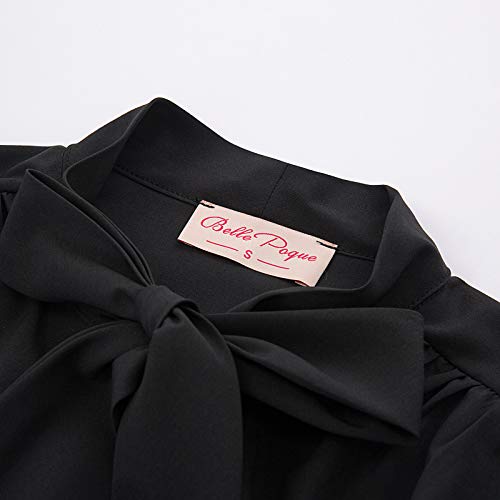 Blusas Negras Blusas de Mujer Blusas Elegantes de Mujer Manga Corta BP0819-2 L