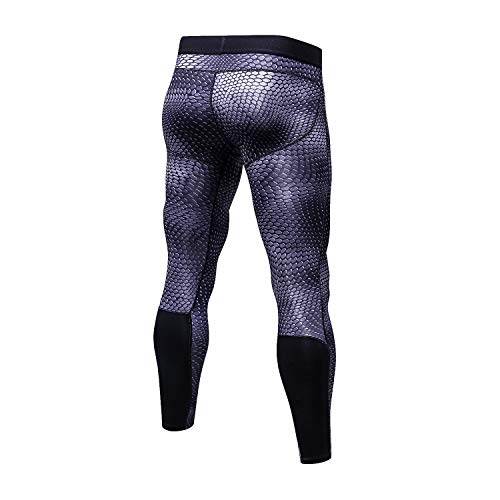 Bmeigo Pantalones de Deportes Hombre Polainas Apretadas de Correr con Efecto de compresión y función de Secado rápido