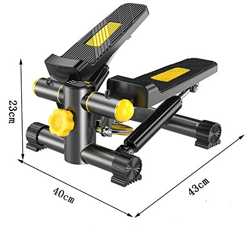 Bnoeo Máquinas de Step, Stepper 2 en 1 Cuerdas de Resistencia - Escaladora y Swing Stepper para usuarios Principiantes y avanzados con Pantalla Multifuncional