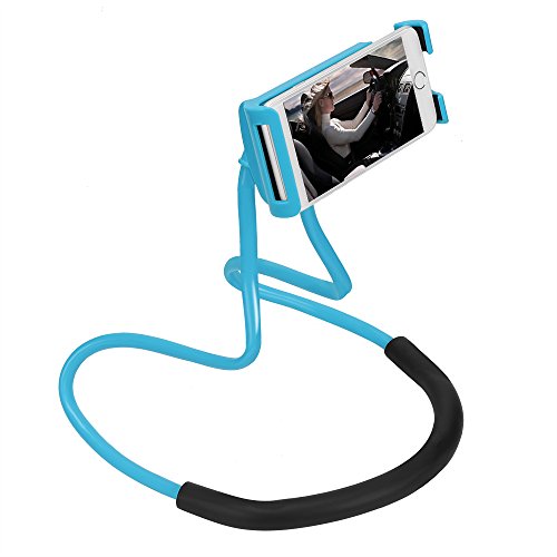 BNTTEAM Universal 360 Rotación Flexible teléfono móvil Tablet Selfie soporte para el cuello Serpiente coche cama montaje para iPad para iPhone para Samsung (soporte para el cuello-1)