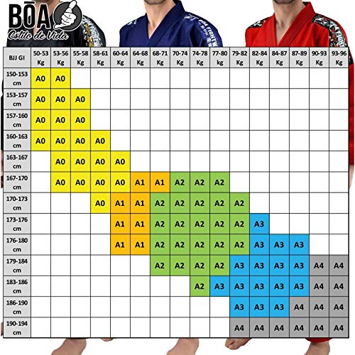 Bõa BJJ Gi Kimono Treinado 3.0 - Negro, A3 Bõa BJJ Gi Kimono Treinado 3.0 - Negro, A3