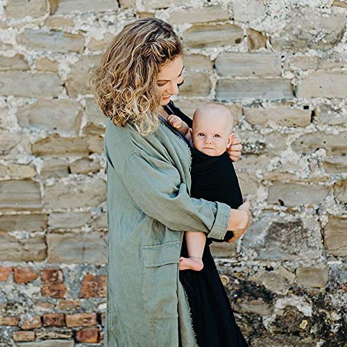 Boba Wrap, Fular Elástico Portabebé Ergonómico - Ideal Porteo Recién Nacidos (Black) Boba Wrap, Fular Elástico Portabebé Ergonómico - Ideal Porteo Recién Nacidos (Black)