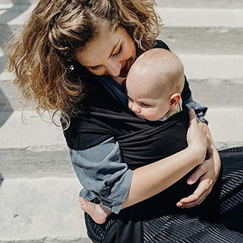 Boba Wrap, Fular Elástico Portabebé Ergonómico - Ideal Porteo Recién Nacidos (Black) Boba Wrap, Fular Elástico Portabebé Ergonómico - Ideal Porteo Recién Nacidos (Black)